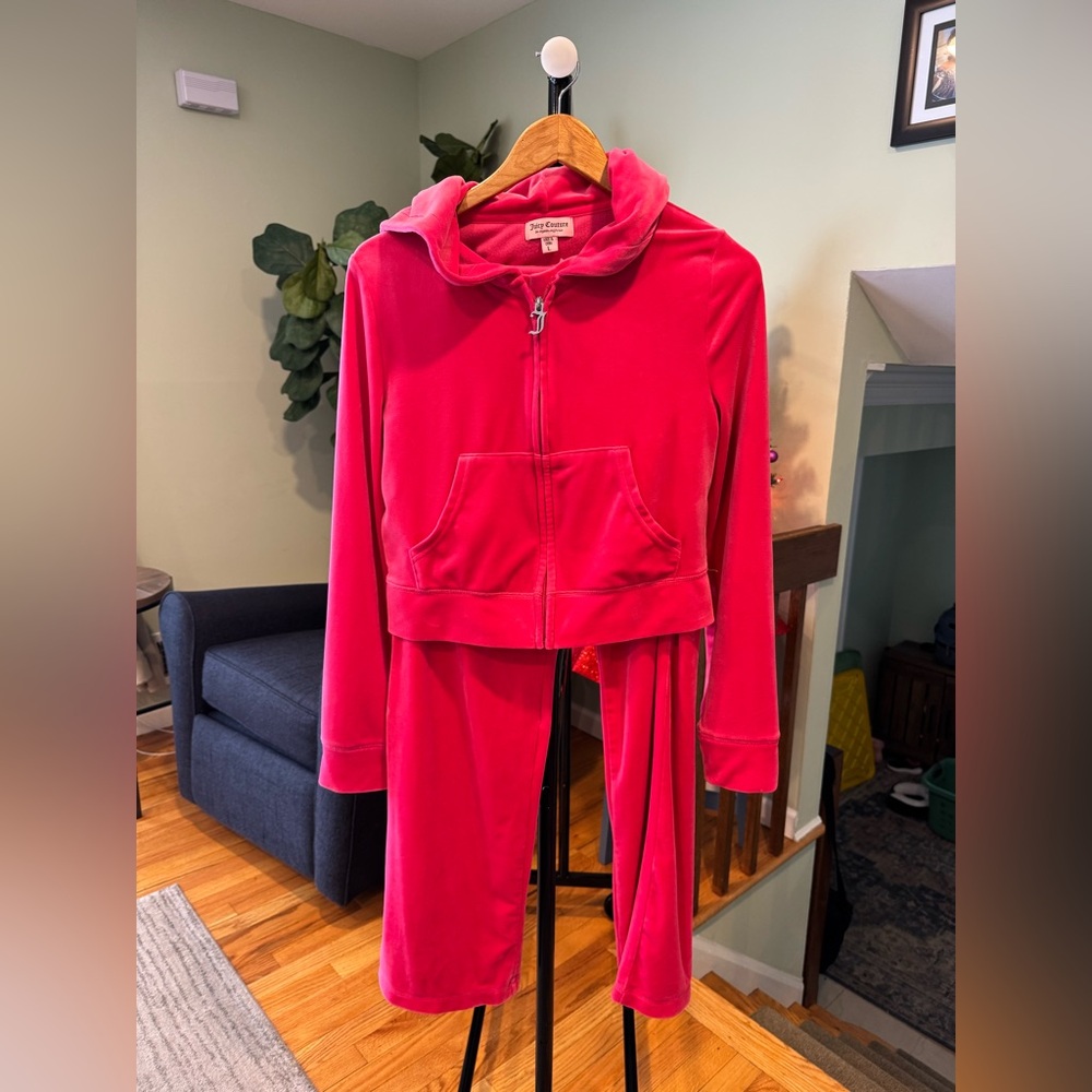 Juicy Couture Vibrant Pink Velour Set
